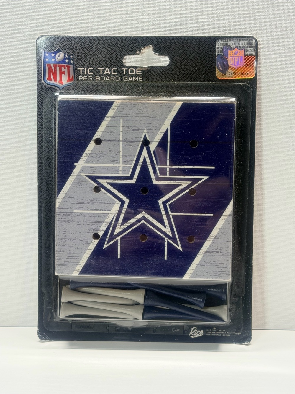 NFL Dallas Cowboys Peg Board Game - Navy, White & Silver Star